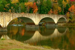 Scenic photo of a bridge and Lake Cumberland, near Somerset KY